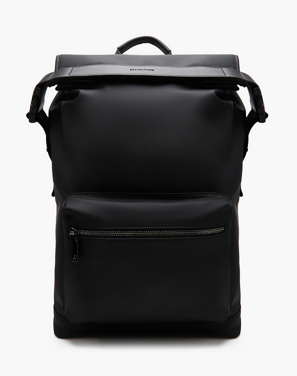 604-4127-202 Рюкзак мужской текстиль-нат.кожа/текстиль черн, L, Mascotte