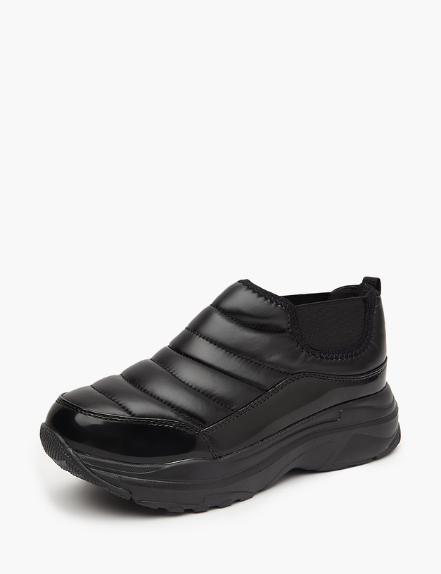 Черные короткие женские дутики MASCOTTE 64-320124-0202 | ракурс 2