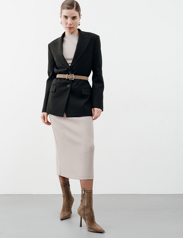 Женские ботильоны на шпильке песочного цвета MASCOTTE 100-410221-0604 | ракурс 1