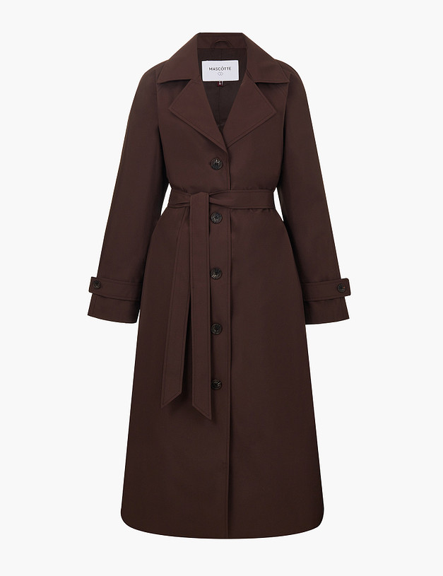 Коричневый женский тренч MASCOTTE 885-6114-2409 | ракурс 1
