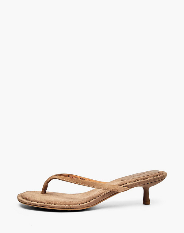 233-615311-0608 Туфли летние женские велюр/нат.кожа беж, Mascotte