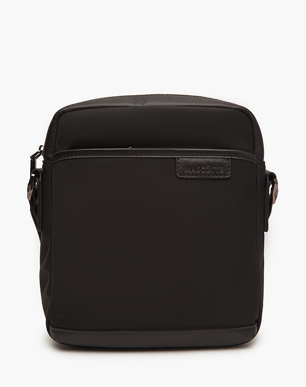 604-3225-202 Сумка мужская текстиль-нат.кожа/текстиль черн, S, Mascotte