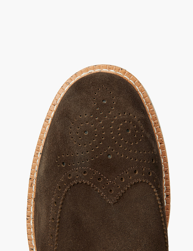 Коричневые мужские велюровые челси MASCOTTE 58-1210923-3201M | ракурс 4