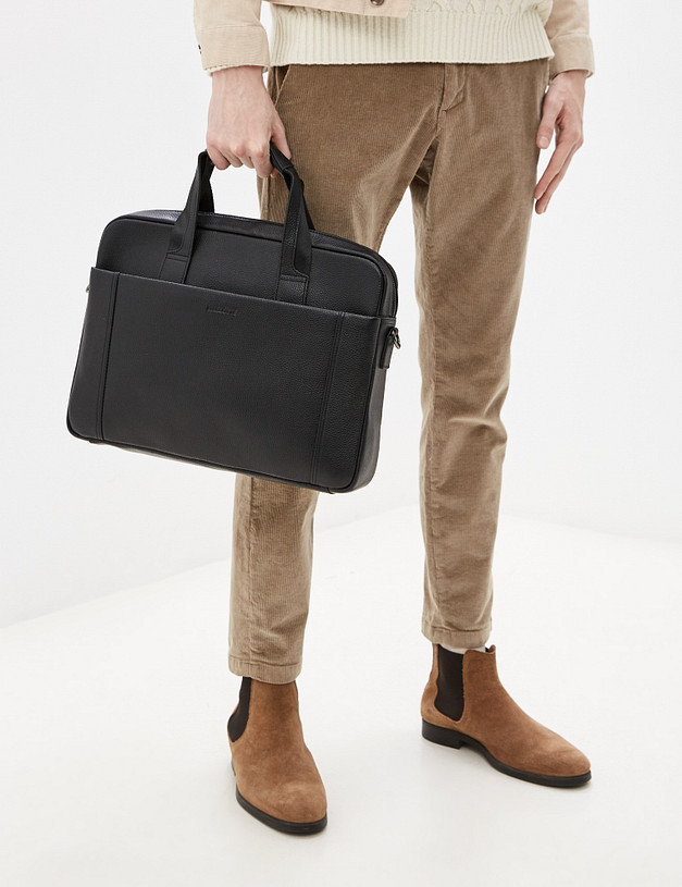 Черный мужской портфель MASCOTTE 602-1216-102 | ракурс 1