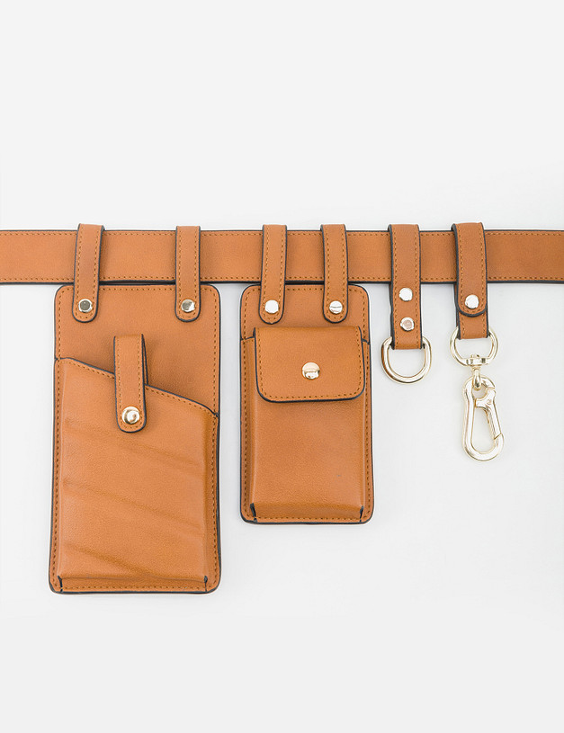 Коричневый женский ремень MASCOTTE 660-0215-609 | ракурс 1 Коричневый женский ремень MASCOTTE 660-0215-609 | ракурс 1