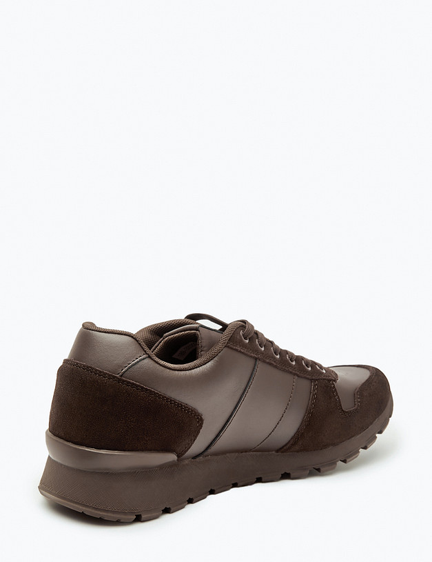 Коричневые мужские кроссовки MASCOTTE 189-320222-0609 | ракурс 3 Коричневые мужские кроссовки MASCOTTE 189-320222-0609 | ракурс 3