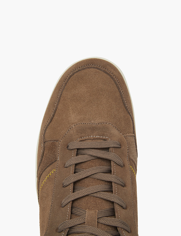 Коричневые мужские утепленные высокие кеды MASCOTTE 189-320156-0209 | ракурс 5