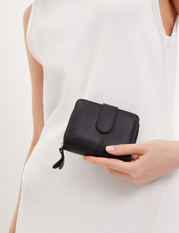 Черный женский кошелек MASCOTTE 660-4101-102 | ракурс 1 Черный женский кошелек MASCOTTE 660-4101-102 | ракурс 1