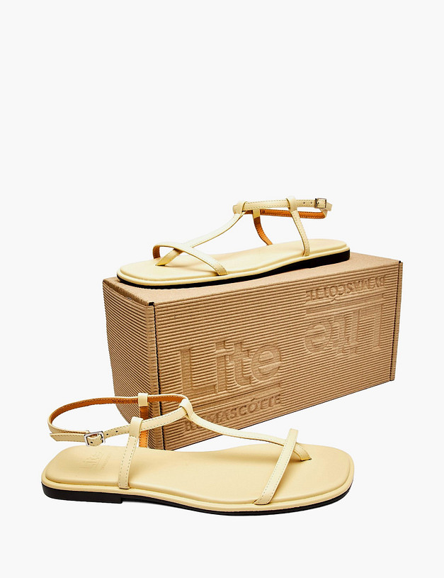 Желтые женские сандалии MASCOTTE 94-614712-1011M | ракурс 6