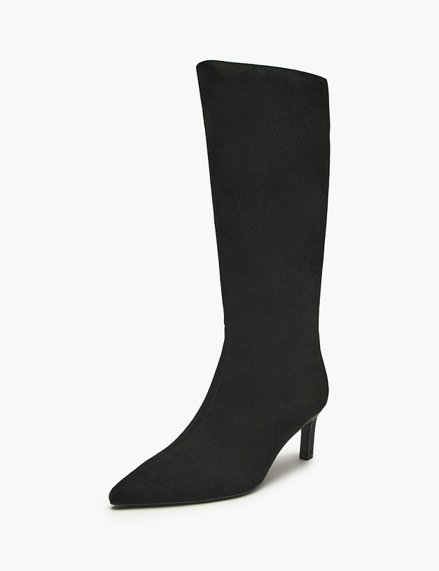 Черные женские сапоги MASCOTTE 233-521621-3605M | ракурс 2