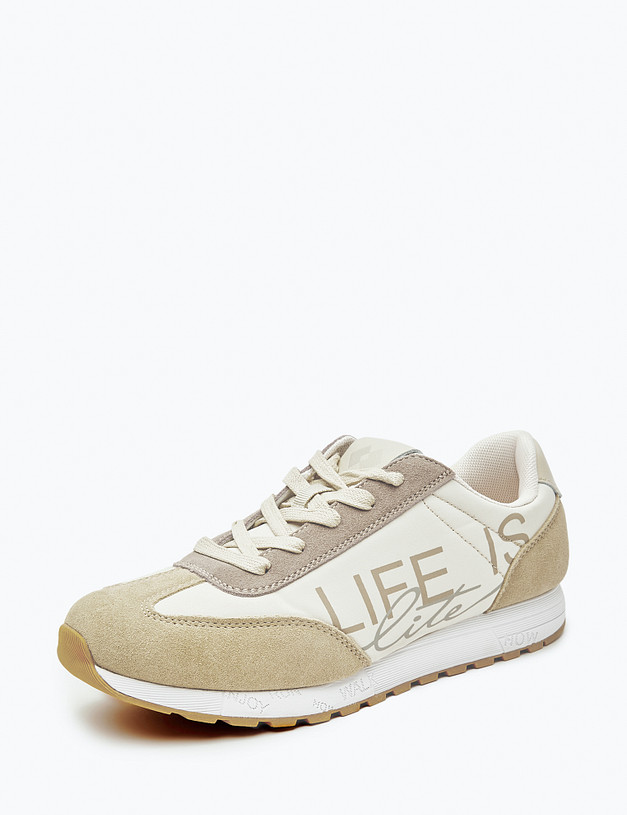 Бежевые женские кроссовки MASCOTTE 189-2125025-0208 | ракурс 2