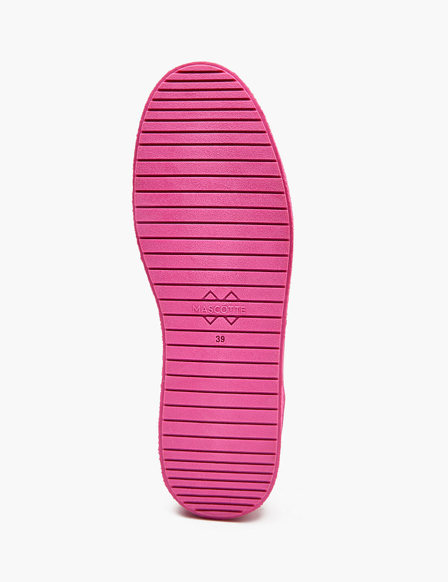 Розовые женские полуботинки из велюра MASCOTTE 64-410122-0206 | ракурс 6