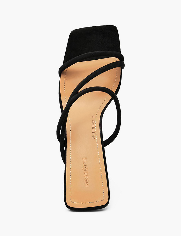 Черные женские сабо MASCOTTE 234-611491-0602 | ракурс 4