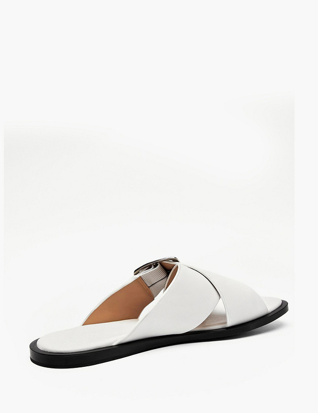 Белые женские сабо MASCOTTE 58-612011-0101 | ракурс 3