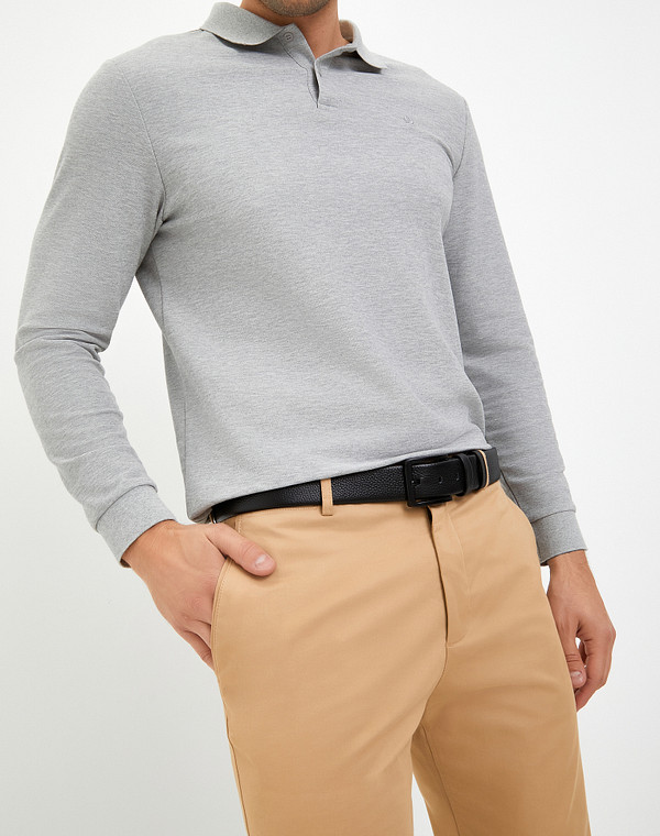 727-3257-102 Ремень муж. нат.кожа/нат.кожа черн, Mascotte