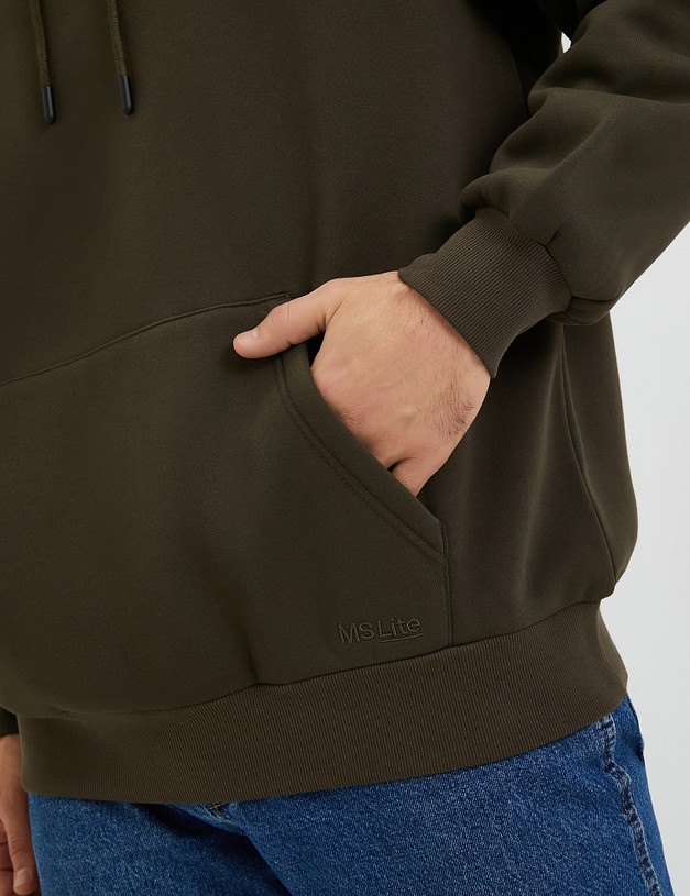 Зеленое мужское худи MASCOTTE 234-3360-2604 | ракурс 4