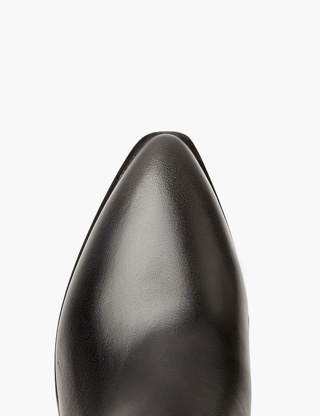 Черные кожаные женские казаки MASCOTTE 233-3205821-3100M | ракурс 4