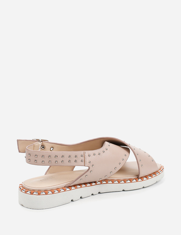 Бежевые женские сандалии MASCOTTE 80-911014-3523M | ракурс 4 Бежевые женские сандалии MASCOTTE 80-911014-3523M | ракурс 4