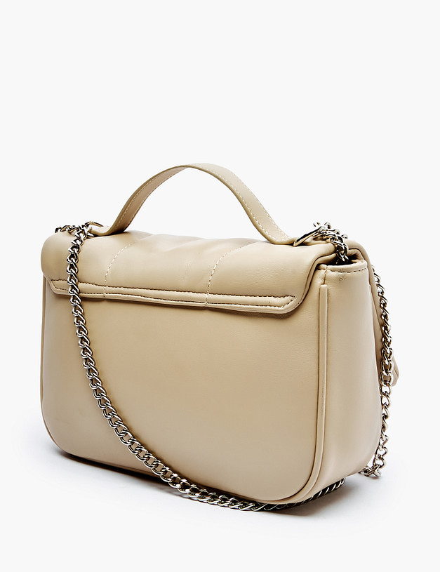 Бежевая стеганая женская сумка MASCOTTE 670-2206-608 | ракурс 3