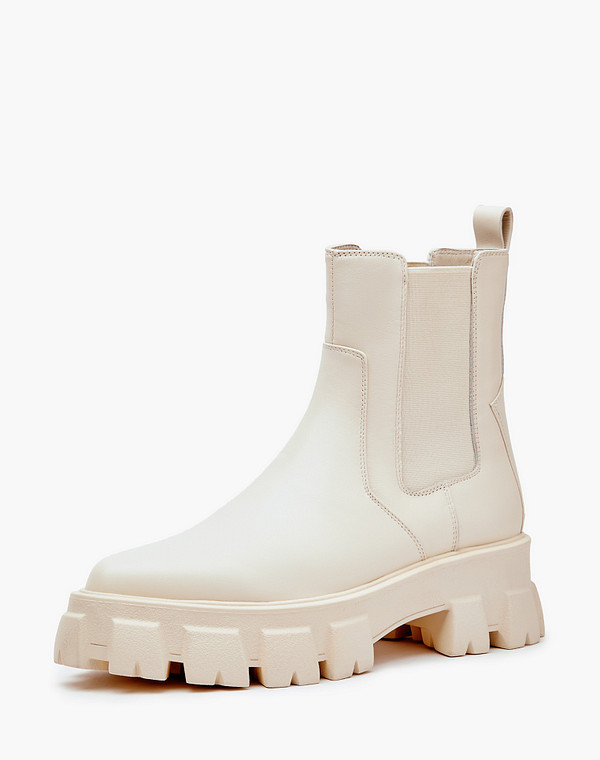 233-3202021-7115M Ботинки женские нат.кожа-резина/ворсин-нат.кожа бел, Mascotte