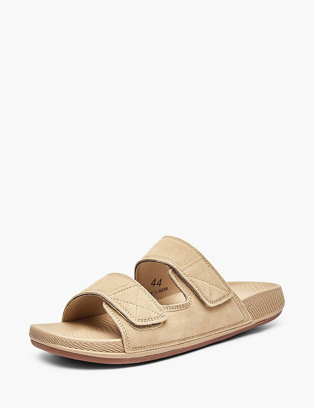 Бежевые мужские сабо MASCOTTE 151-610821-0208 | ракурс 2