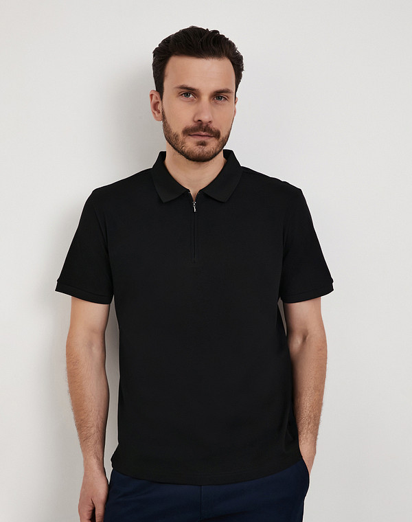 873-6102-2602 Джемпер-поло мужской черн, Mascotte