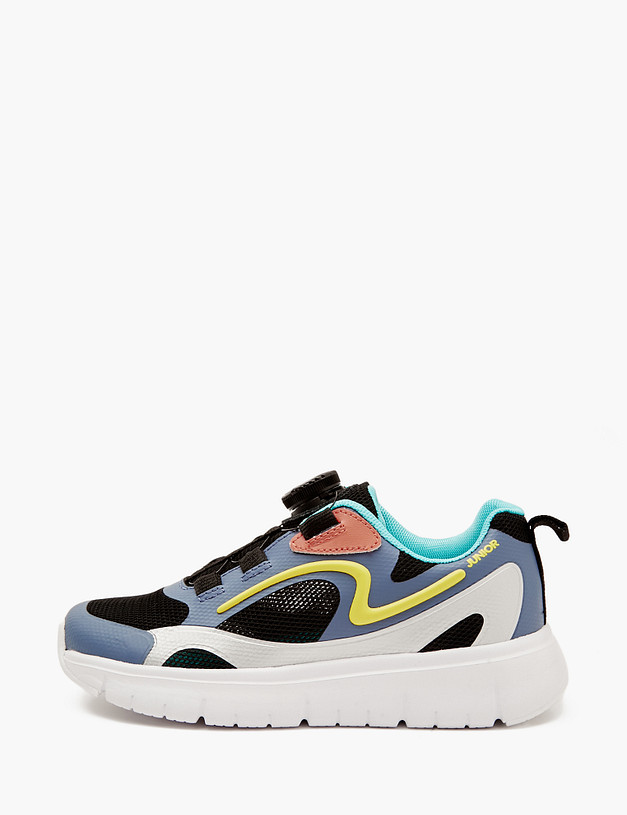 Черно-синие детские кроссовки MASCOTTE 189-413321-0202 | ракурс 4 Черно-синие детские кроссовки MASCOTTE 189-413321-0202 | ракурс 4