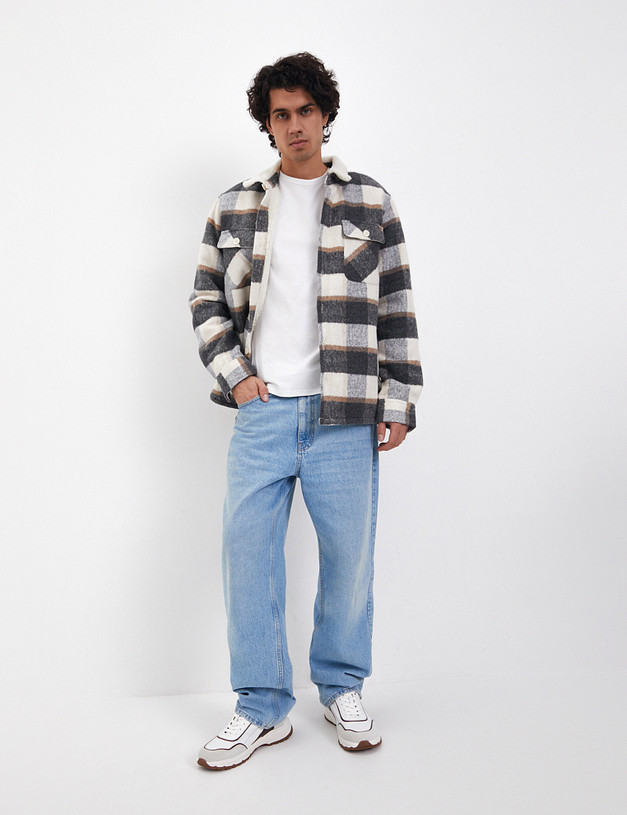 Белые мужские кроссовки с контрастными элементами MASCOTTE 22-5132113-0101 | ракурс 2