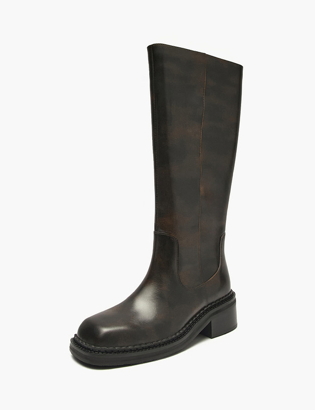 Коричневые женские сапоги MASCOTTE 22-5280221-6108M | ракурс 2