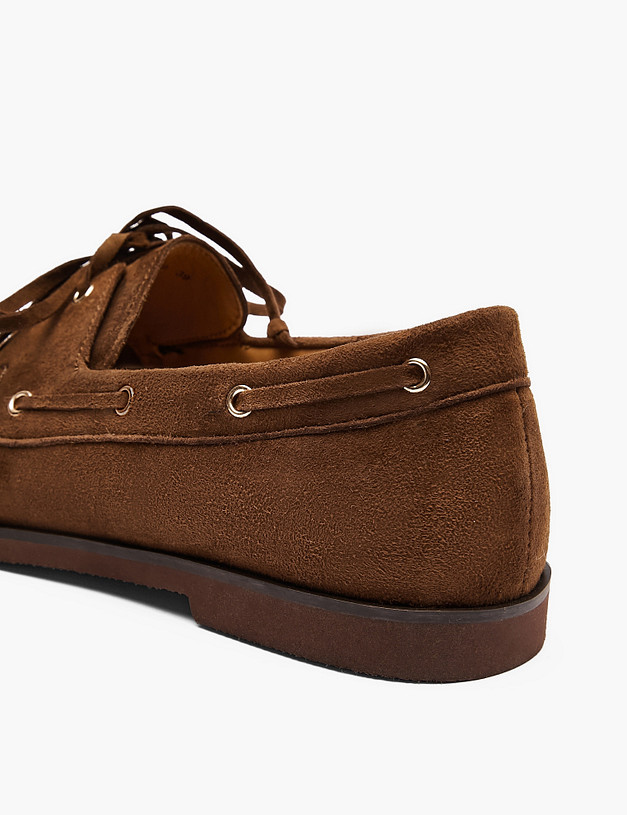 Коричневые женские топ-сайдеры MASCOTTE 234-610711-0609 | ракурс 6