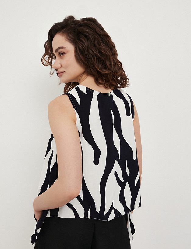 Сине-белый женский топ MASCOTTE 973-6111-2403 | ракурс 7