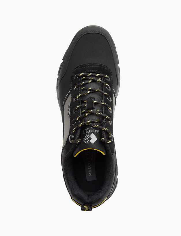 Черные мужские кроссовки из кожи и велюра MASCOTTE 189-220521-0602 | ракурс 5