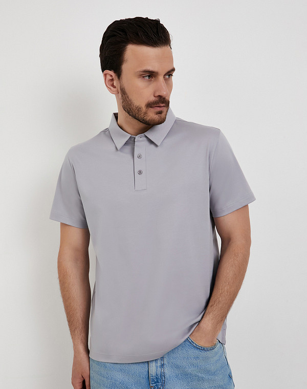 873-6104-2610 Джемпер-поло мужской серый, Mascotte