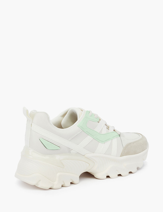 Молочные женские кроссовки на массивной подошве MASCOTTE 234-214021-0601 | ракурс 4