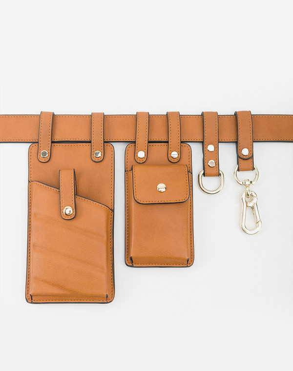 660-0215-609 Ремень жен. и.кожа корич, L, Mascotte