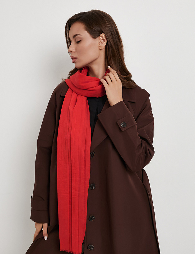 Красный женский шарф MASCOTTE 766-6129-2405 | ракурс 2