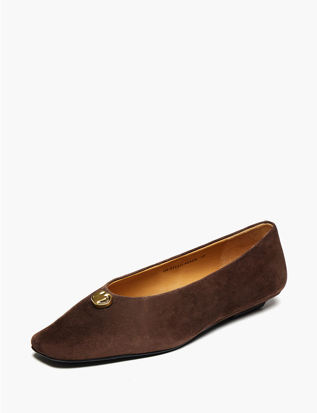 Коричневые женские туфли MASCOTTE 100-611411-4690M | ракурс 2