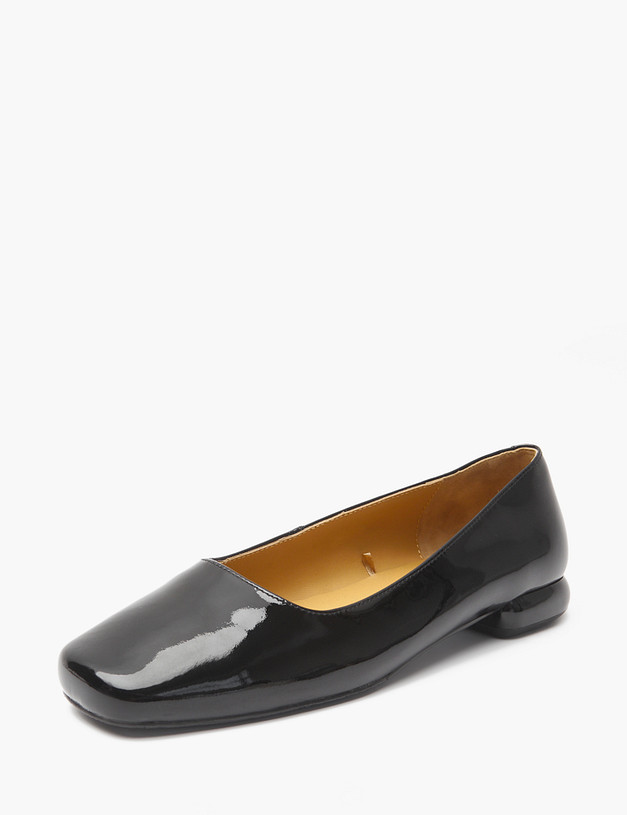 Черные лакированые женские балетки MASCOTTE 94-422811-3701M | ракурс 2 Черные лакированые женские балетки MASCOTTE 94-422811-3701M | ракурс 2