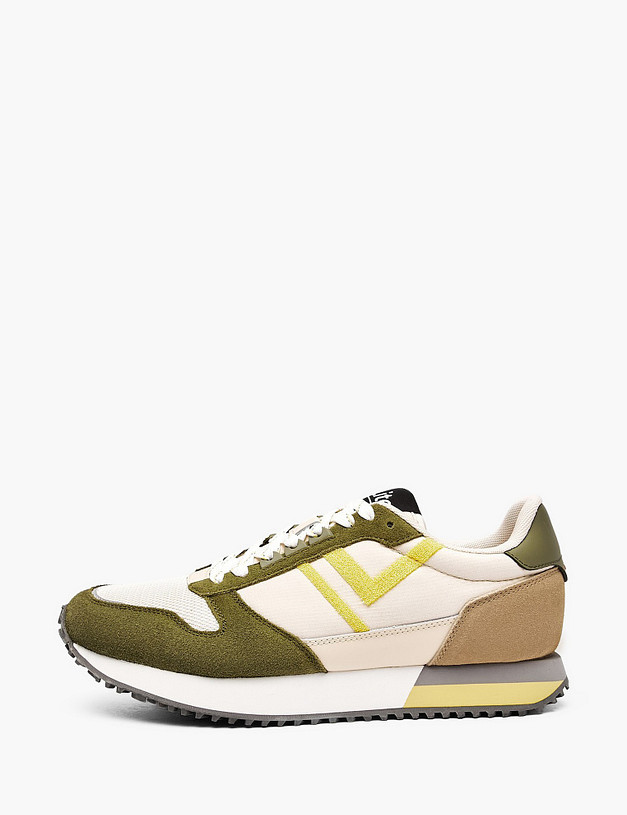 Молочные мужские кроссовки MASCOTTE 181-512122-0204 | ракурс 1