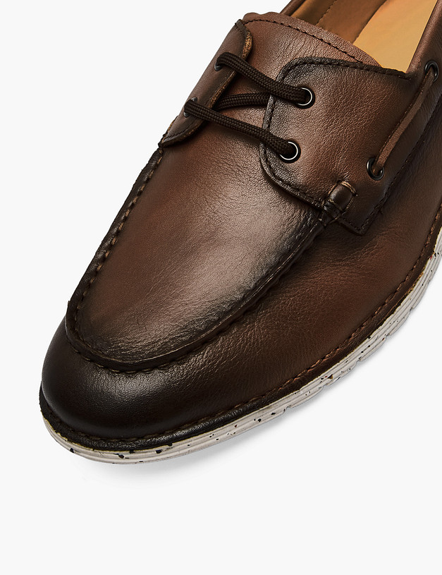 Коричневые мужские топ-сайдеры MASCOTTE 22-6111715-4119M | ракурс 6