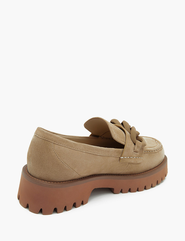 Бежевые женские лоферы с цепью MASCOTTE 15-2145411-4625M | ракурс 3