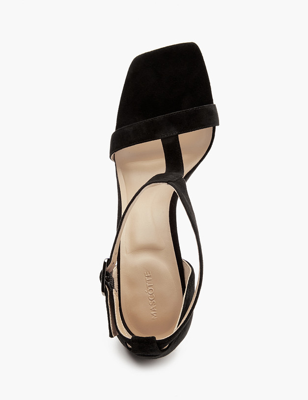 Черные женские босоножки на шпильке MASCOTTE 175-412913-3605M | ракурс 4 Черные женские босоножки на шпильке MASCOTTE 175-412913-3605M | ракурс 4