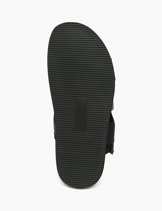 Серые мужские сандалии из кожи и текстиля MASCOTTE 128-311326-0110 | ракурс 5