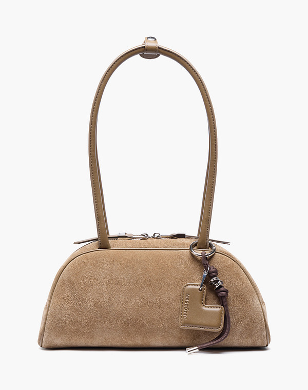 660-6122-609 Сумка женская велюр-и.кожа/текстиль св.коричн, S, Mascotte