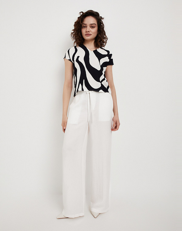 973-6112-2403 Блузка женская темн-синий, Mascotte