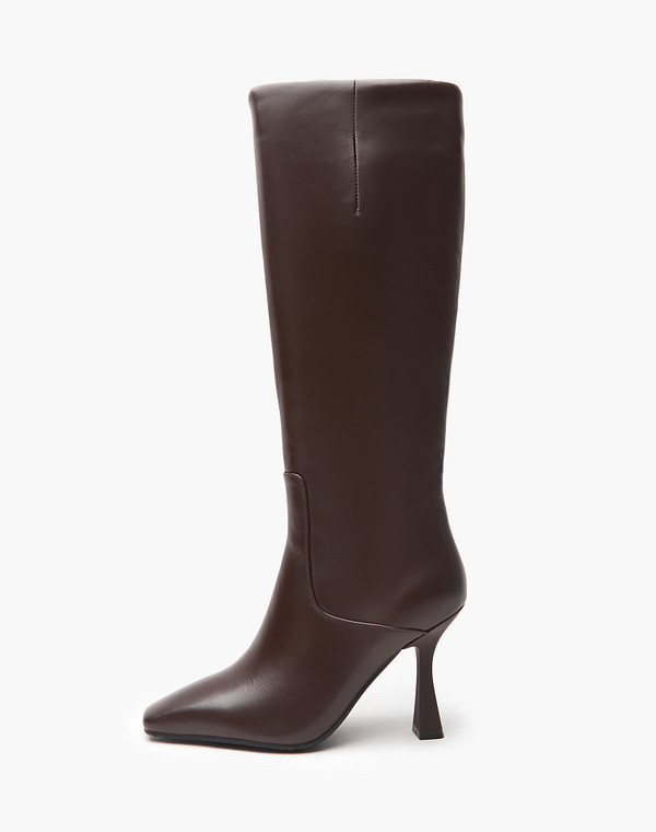 233-4244126-7166M Сапоги женские нат.кожа/ворсин-нат.кожа корич, Mascotte