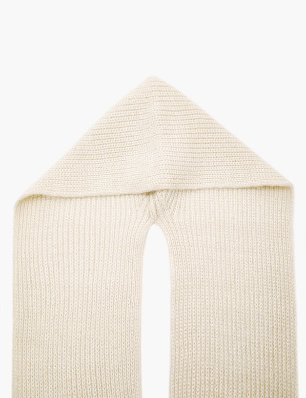 Бежевая женская шапка-шарф MASCOTTE 781-3228-7508 | ракурс 4