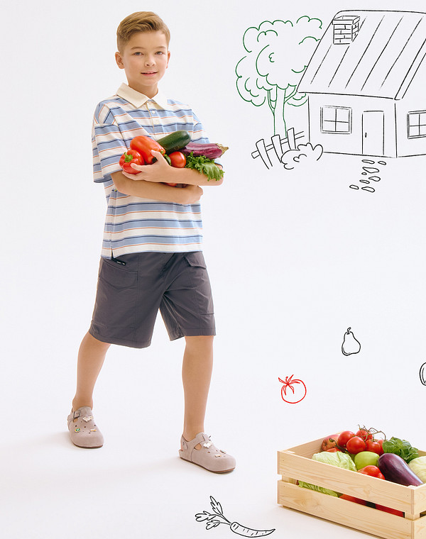 234-616121-0210 Туфли летние мальч./девич. велюр/текстиль серый, Mascotte JUNIOR