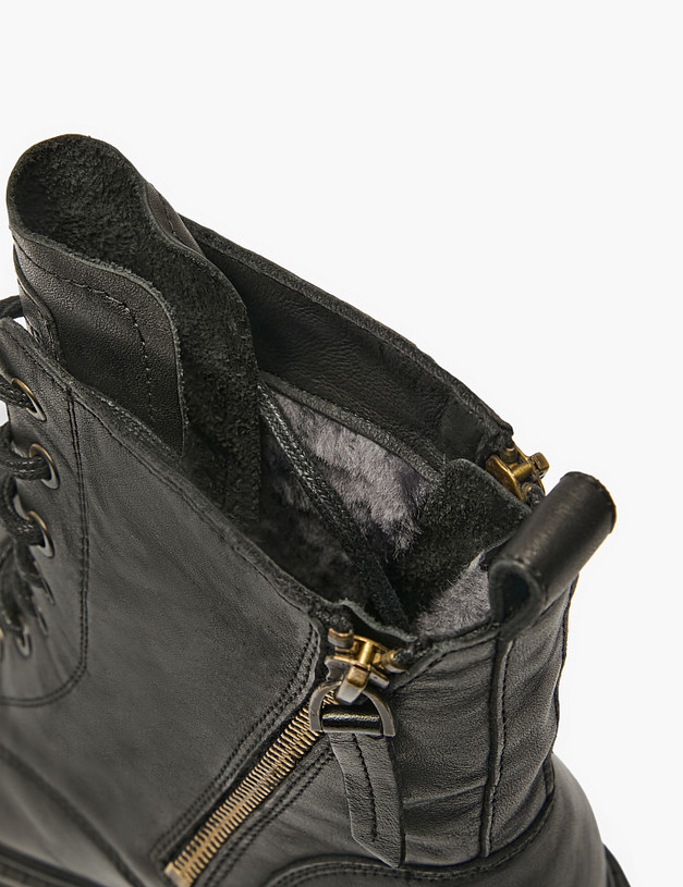 Черные женские зимние ботинки MASCOTTE 234-522031-0102 | ракурс 6