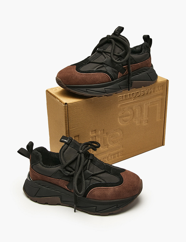 Коричневые женские кроссовки MASCOTTE 234-521621-0209 | ракурс 8